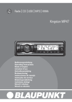 Blaupunkt Kingston-MP-47 - Owners Manual 